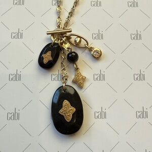CAbi Gold and Black Jewelry Set